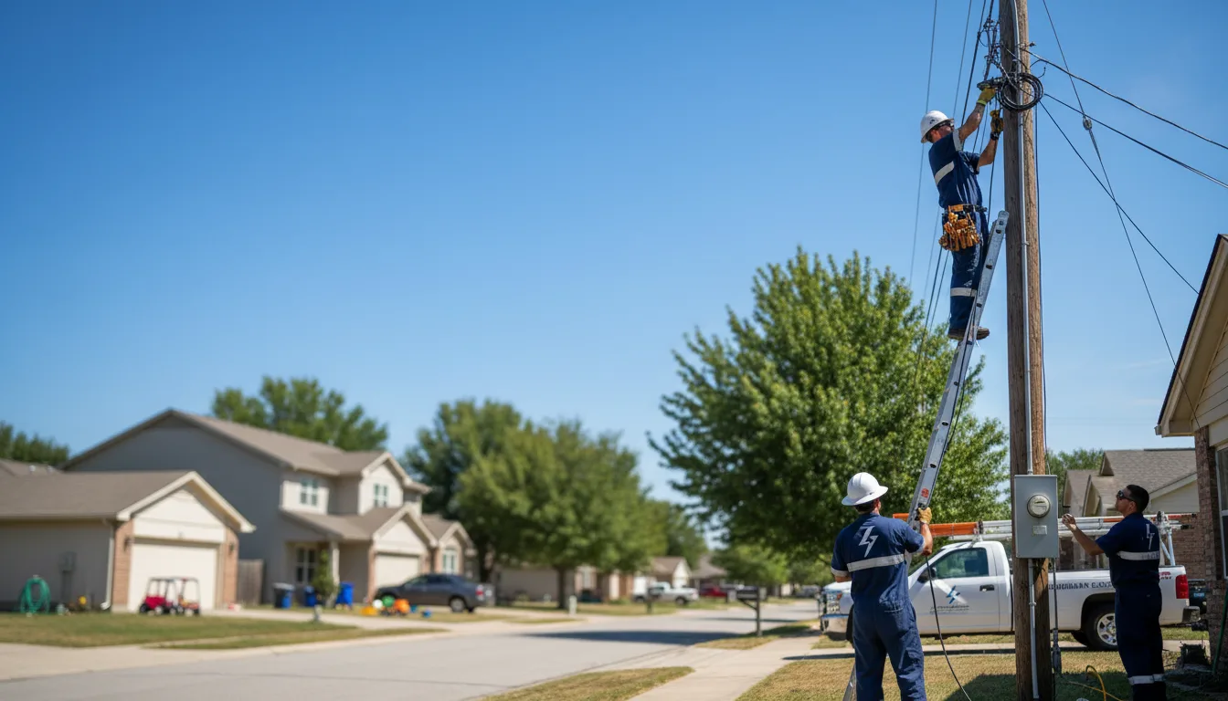 Residential electrician providing installation services in Belgrade, ME
